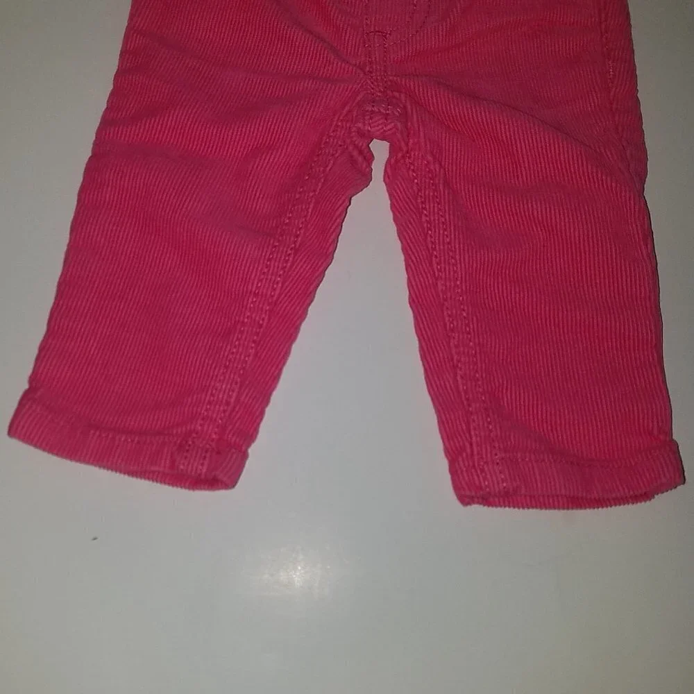 Carter's Solid Pink Corduroy Pants Baby Girl 3 Months Infant
